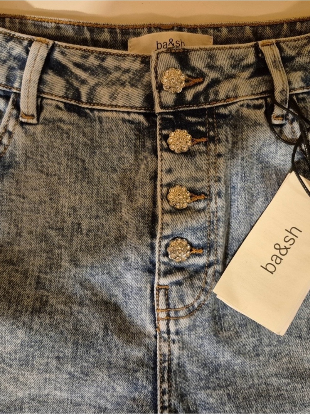 Ba&sh Scott Jeans Bijoux Button Fly